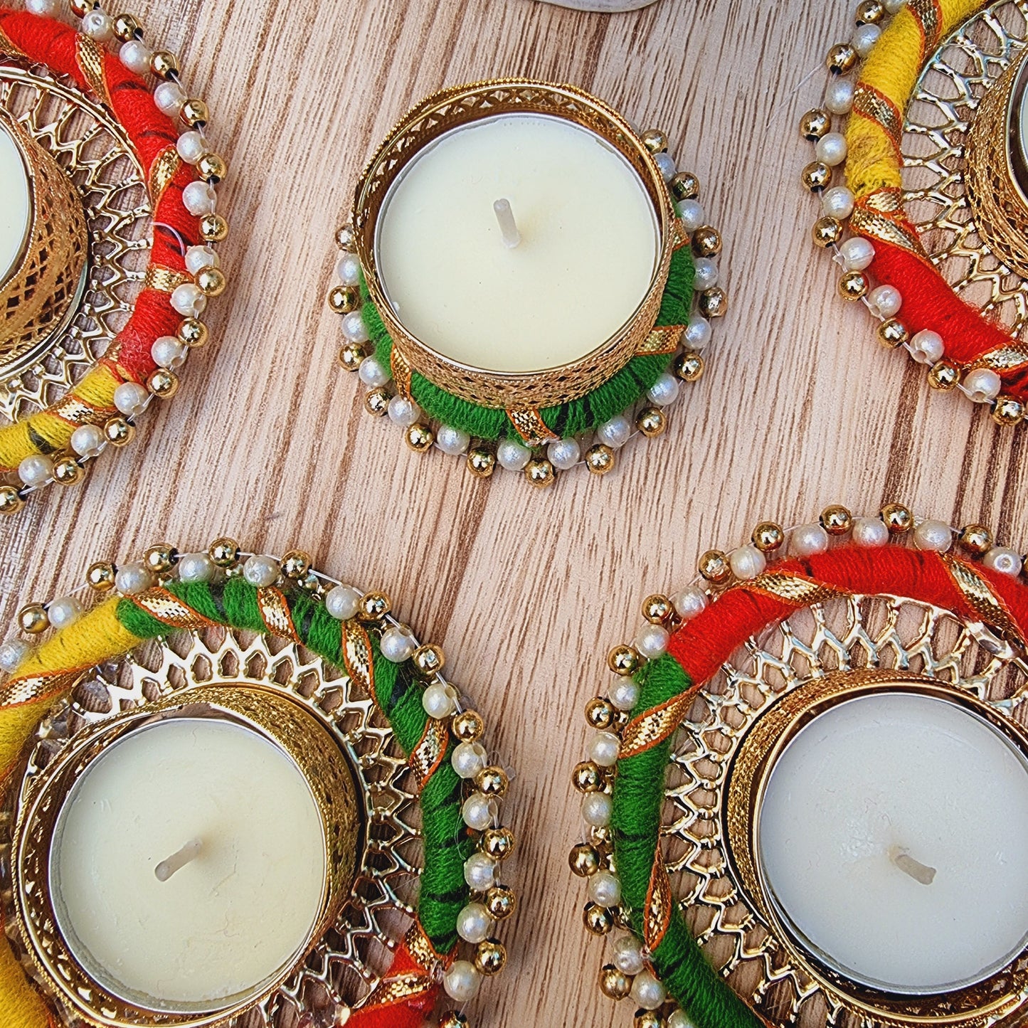 Festive Tea Light Candle Holder ( Set of 5) - Urban Roots