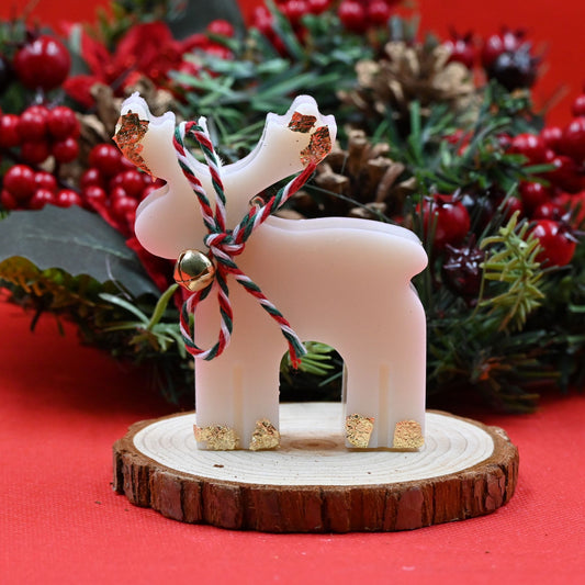 Reindeer Christmas Candle