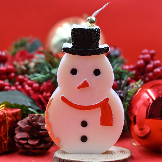 Snowman Candle