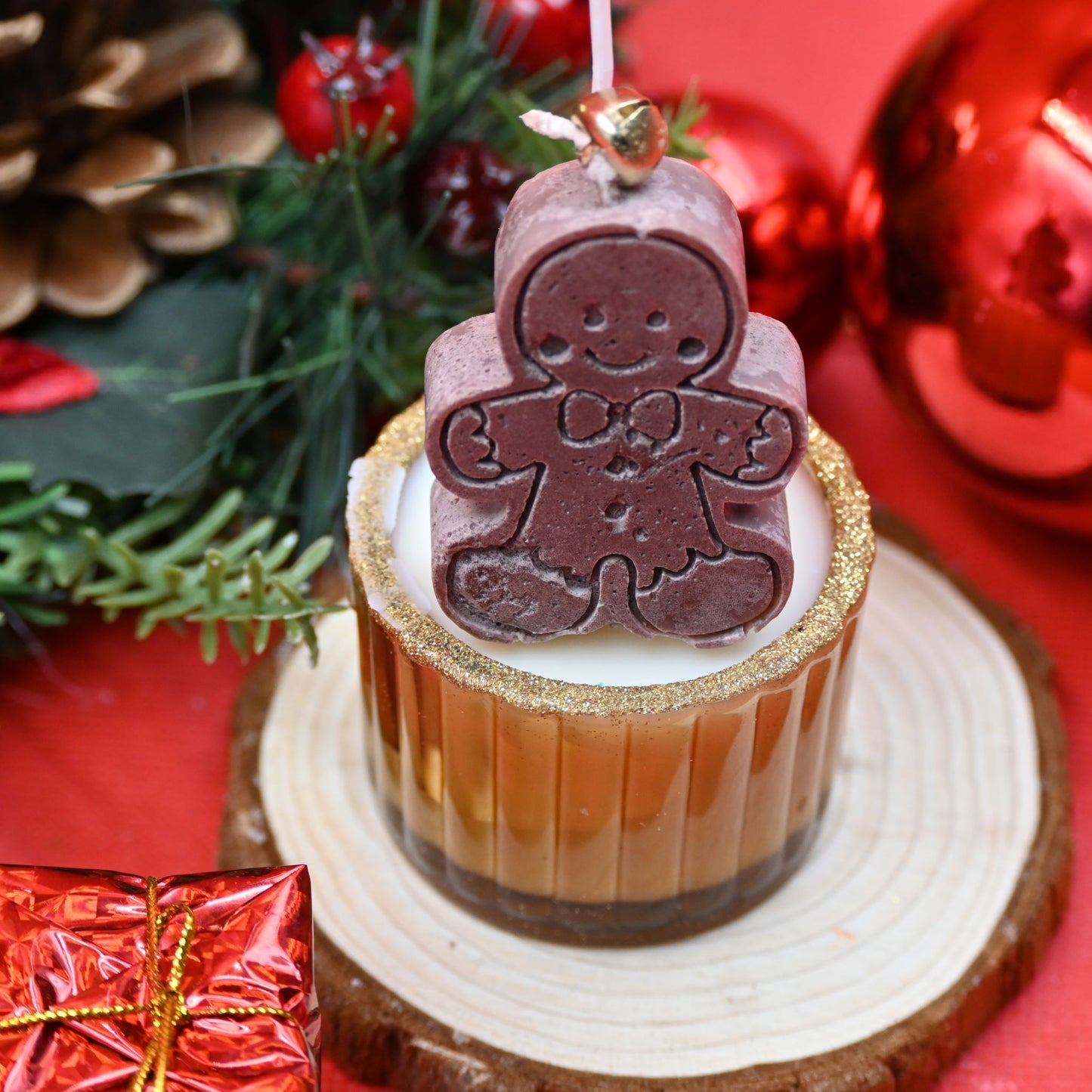 Shimmer Ginger Bread Candle